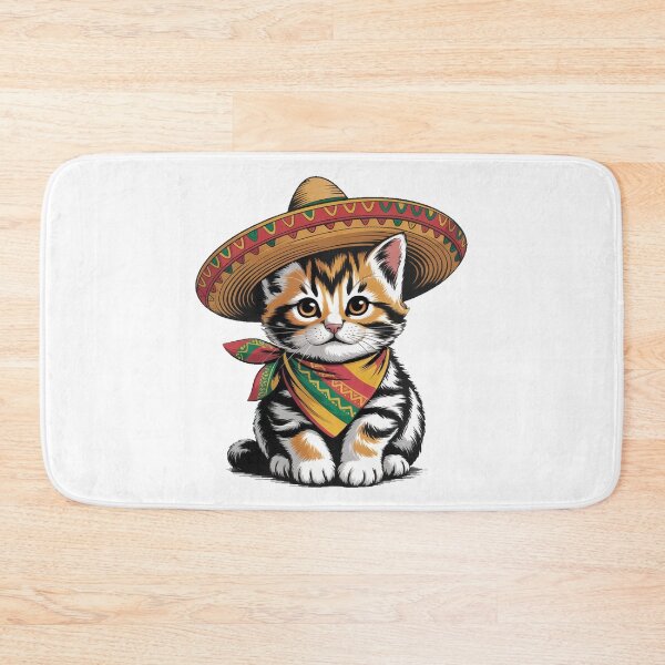 Item preview, Funny Cat Fiesta Celebration designed and sold by QuiteOrbit.