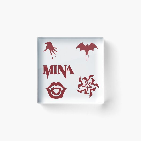 Item preview, Mina DeadLock Ability Stickers Flat Red designed and sold by SoFrazi.