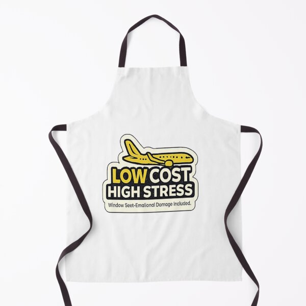 Item preview, Low Cost High Stress Funny Travel Sticker | Budget Flight Meme Design designed and sold by Artbysarmina.