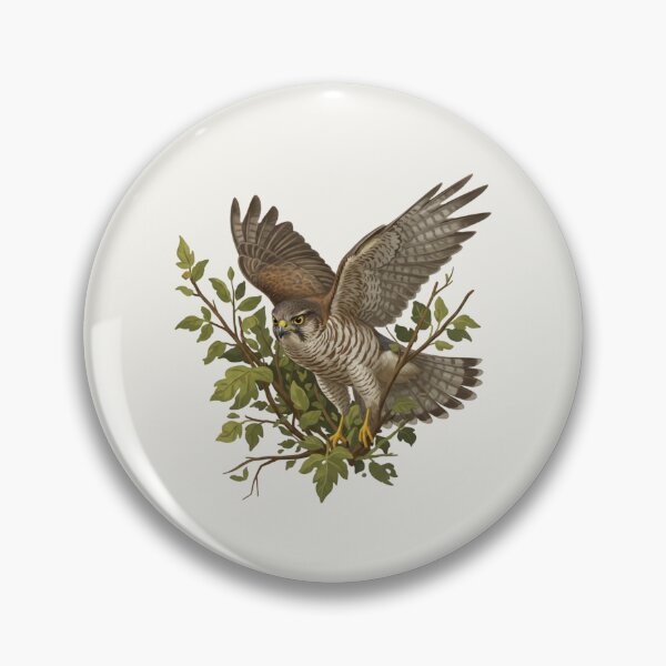 Item preview, Eurasian Sparrowhawk – Dynamic Raptor Illustration designed and sold by The Digital Compass.