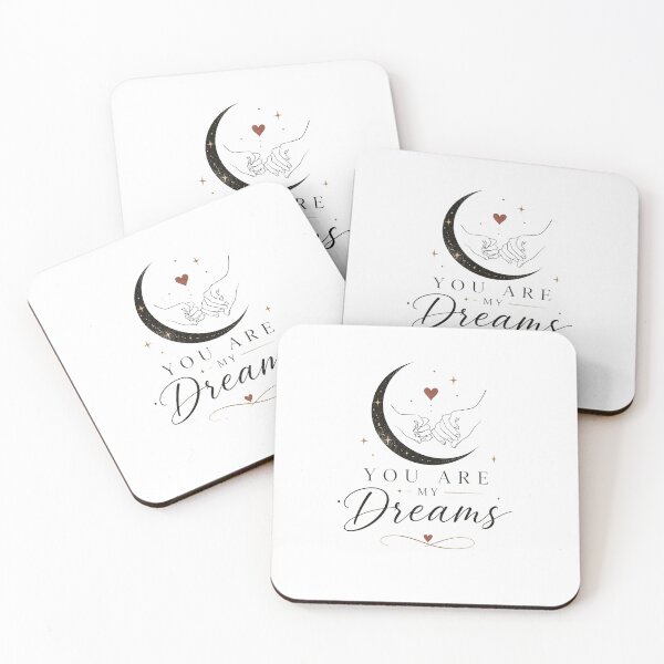 Item preview, You Are My Dreams – Romantic Minimalist Typography Design designed and sold by Lovestickerco.