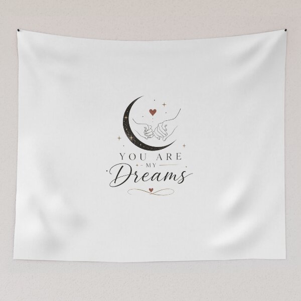 Item preview, You Are My Dreams – Romantic Minimalist Typography Design designed and sold by Lovestickerco.