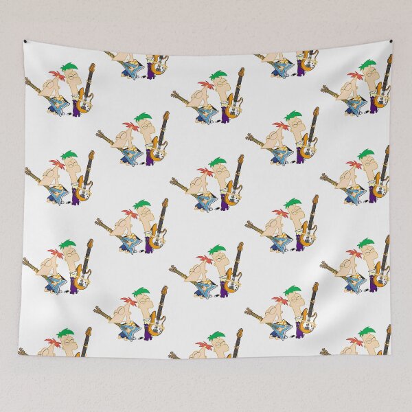 Item preview, Phineas And Ferb Rocking Out Art designed and sold by rais-onHallam.