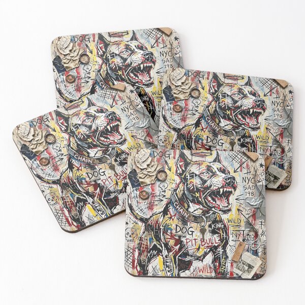 Item preview, Modern Urban Street Art Painting Pit Bull designed and sold by CattlettArt.