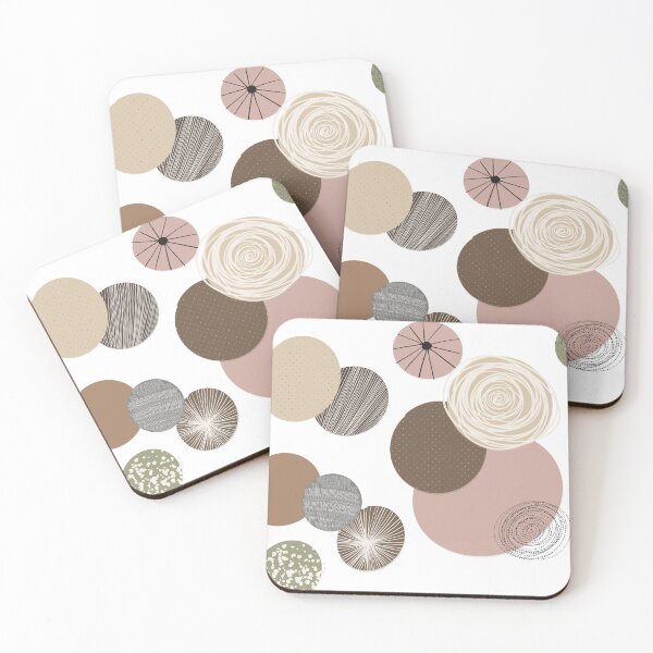 Item preview, Abstract Neutral Circles Pattern Artwork designed and sold by Barelythere2324.