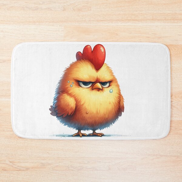 Item preview, Funny Grumpy Chick Cynical Mood Cute 3D Cartoon Baby Bird Gift designed and sold by LunaPixelStudio.