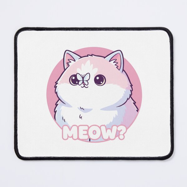 Item preview, Kawaii Pastel Cat with Butterfly - Cute Puzzled Fluffy Kitty Aesthetic designed and sold by VanSum.