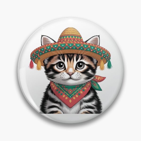 Item preview, Adorable Fiesta Kitten Sombrero designed and sold by QuiteOrbit.