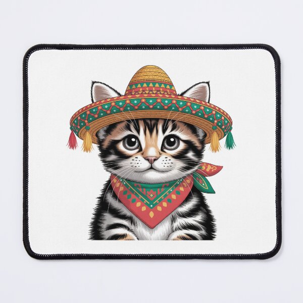 Item preview, Adorable Fiesta Kitten Sombrero designed and sold by QuiteOrbit.