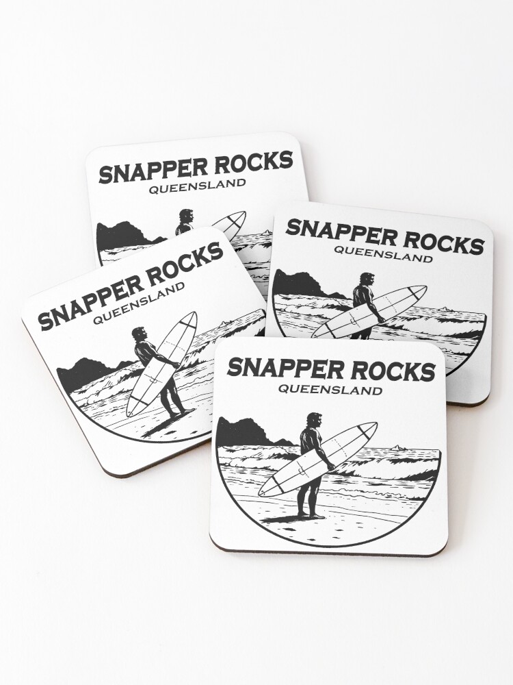 Thumbnail 1 of 5, Coasters (Set of 4), Snapper Rocks designed and sold by blankshirt.