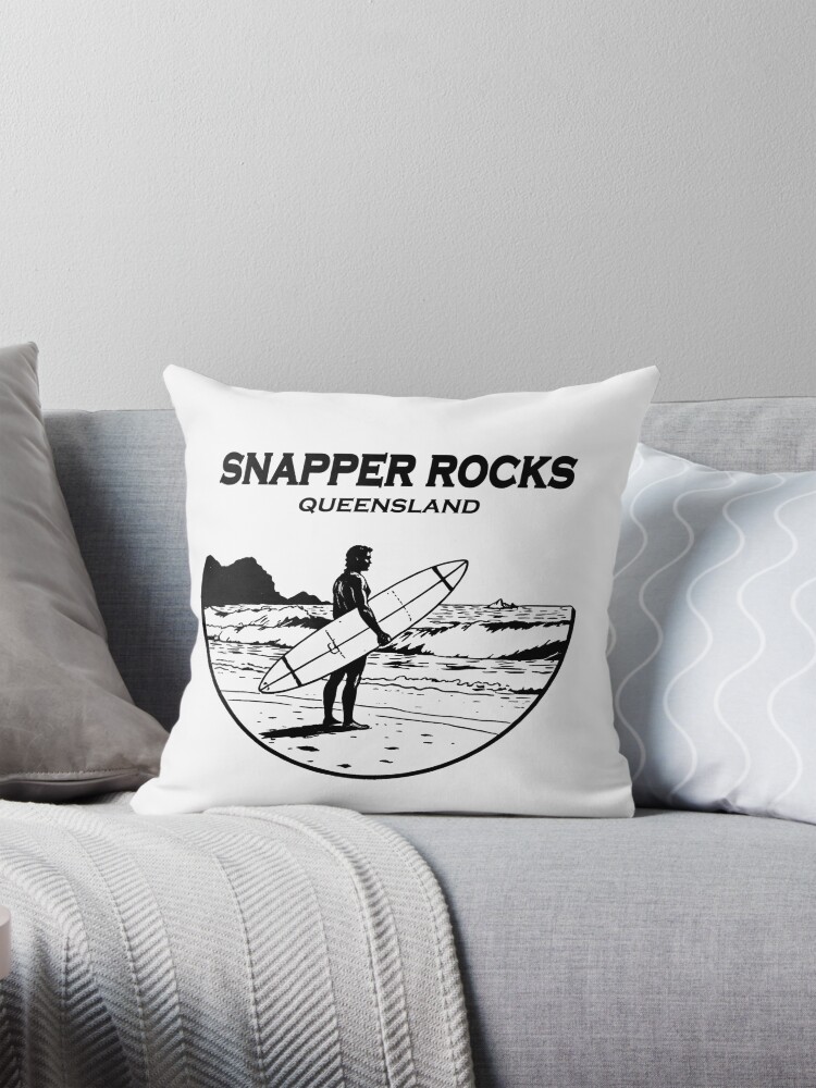 Thumbnail 1 of 4, Pillow, Snapper Rocks designed and sold by blankshirt.