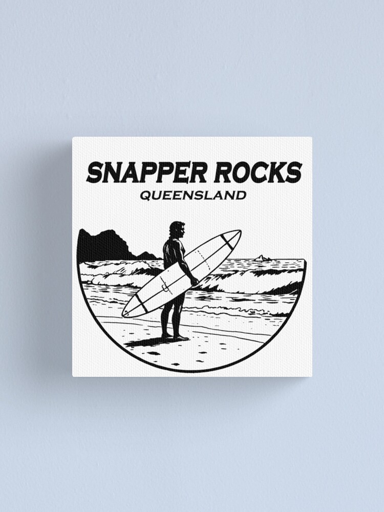 Thumbnail 1 of 3, Canvas Print, Snapper Rocks designed and sold by blankshirt.