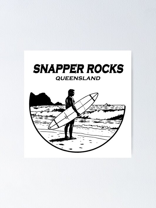 Thumbnail 1 of 3, Poster, Snapper Rocks designed and sold by blankshirt.