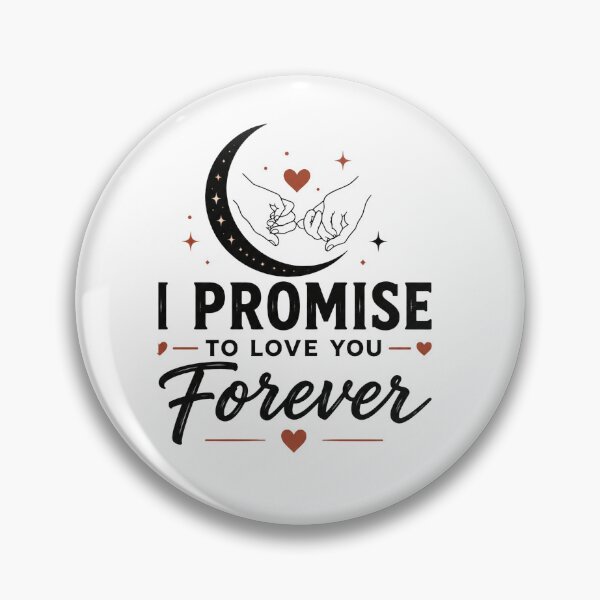 Artikelvorschau, Ich verspreche dir ewige Liebe – Romantisches minimalistisches Zitat für Paare entworfen und verkauft von Lovestickerco.