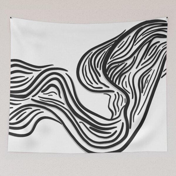 Item preview, Abstract Fluid Wave Line Illustration designed and sold by Barelythere2324.