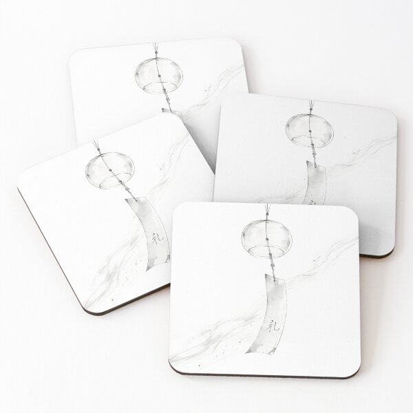 Item preview, REI – Japanese Wind Chime Ink Art (Furin, Sumi-e, Zen Minimalist) designed and sold by WaInkArt.