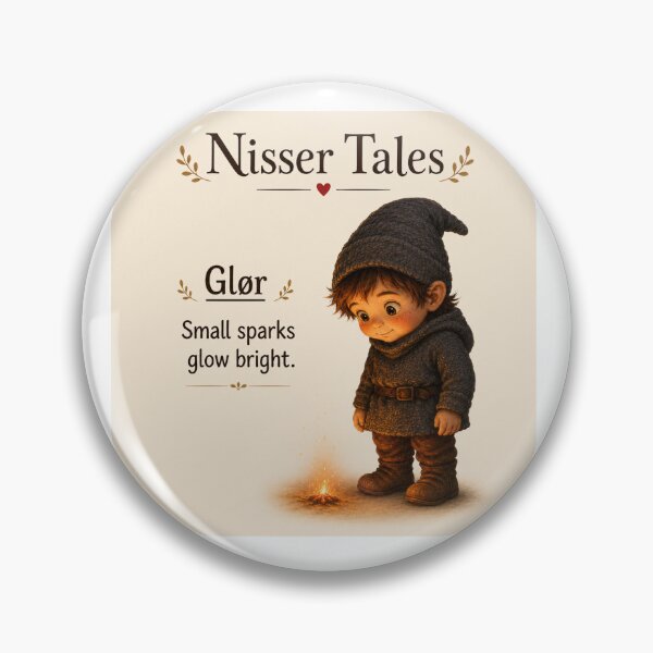 Item preview, Glør the Nisse — Small Sparks Glow Bright designed and sold by Nisser Tales.
