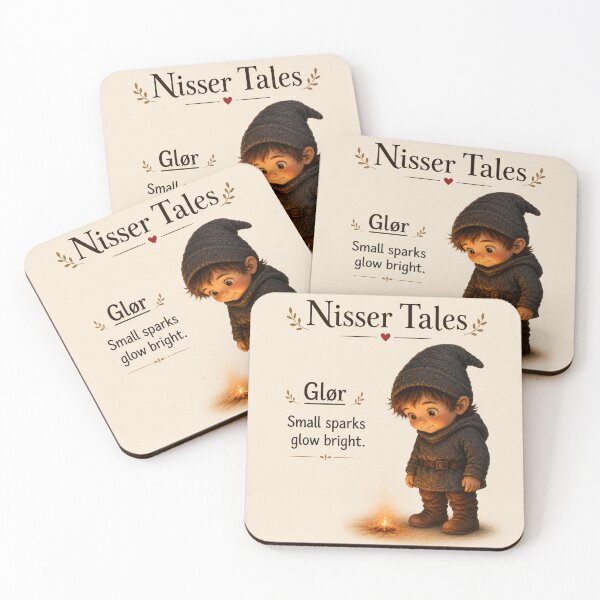 Item preview, Glør the Nisse — Small Sparks Glow Bright designed and sold by Nisser Tales.