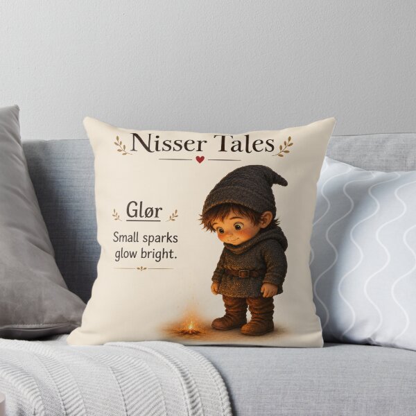 Item preview, Glør the Nisse — Small Sparks Glow Bright designed and sold by Nisser Tales.