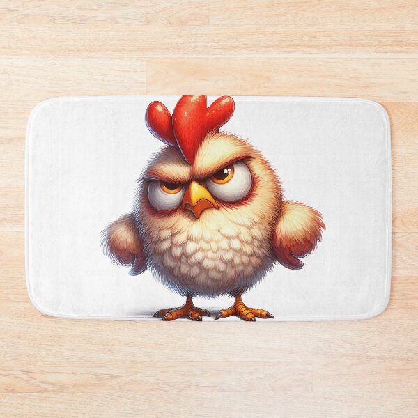 Item preview, Funny Grumpy Chick Cynical Mood Cute 3D Cartoon Farm Animal Gift designed and sold by LunaPixelStudio.