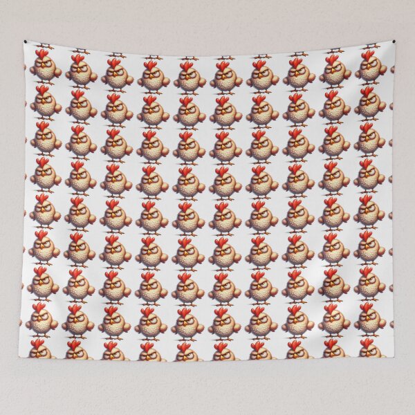 Item preview, Funny Grumpy Chick Cynical Mood Cute 3D Cartoon Farm Animal Gift designed and sold by LunaPixelStudio.