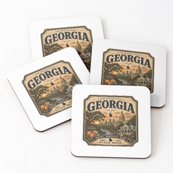 Item preview, Georgia State Capitol Vintage Southern Architecture Design  designed and sold by StateMoodDesigns.