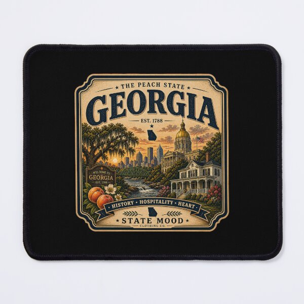 Item preview, Georgia State Capitol Vintage Southern Architecture Design designed and sold by StateMoodDesigns.