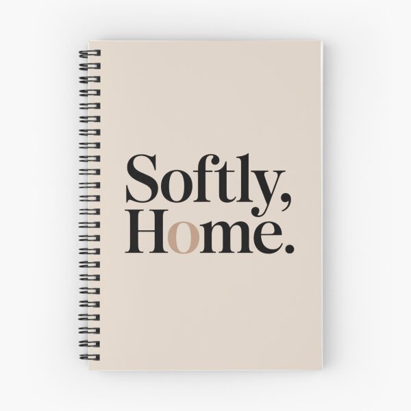 Item preview, Softly, Home – Minimal Comfort & Belonging Quote Design designed and sold by Irene Catchmind.