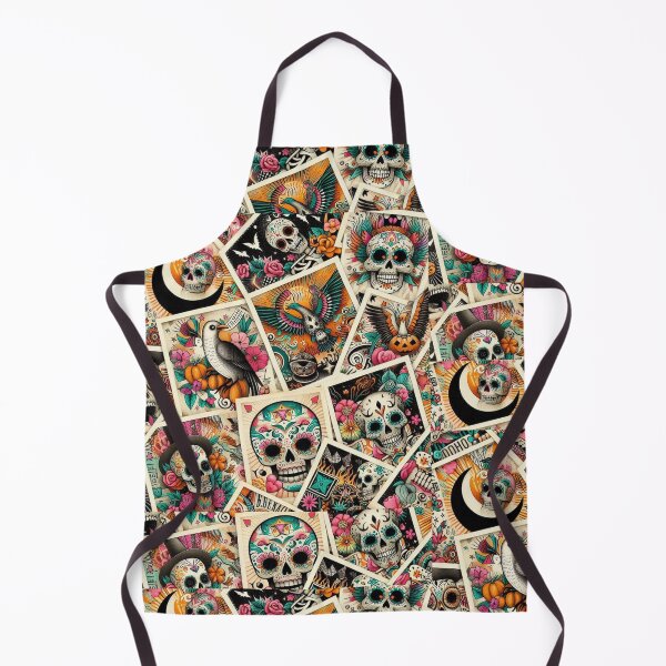 Item preview, Mystical Skulls and Birds in Tattoo Collage Style designed and sold by BriSher.