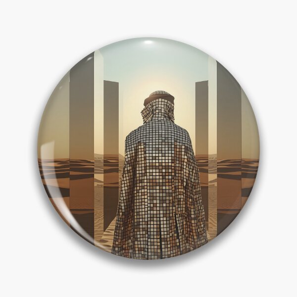 Item preview, Mirror Wanderer - Surreal Desert Mirror Cape and Multiple Moons designed and sold by UnRealS.
