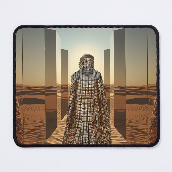 Item preview, Mirror Wanderer - Surreal Desert Mirror Cape and Multiple Moons designed and sold by UnRealS.