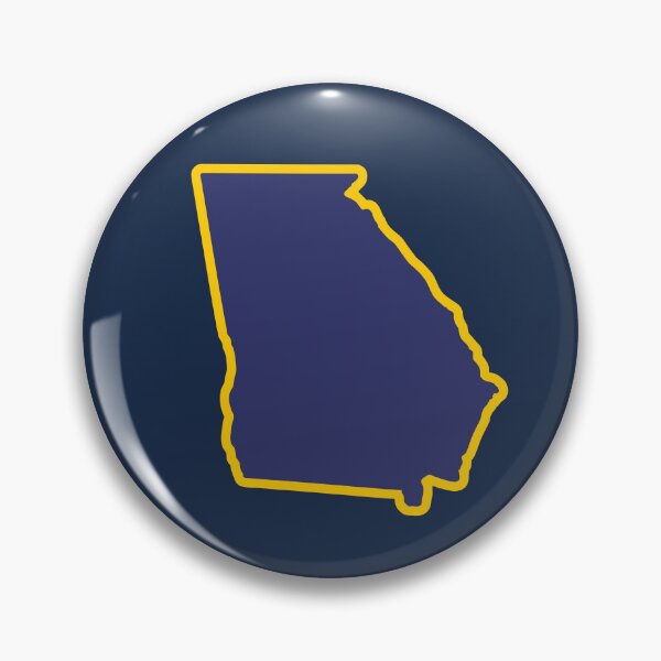 Item preview, Georgia State Outline Blue and Gold designed and sold by donwillisjrart.