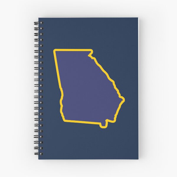 Item preview, Georgia State Outline Blue and Gold designed and sold by donwillisjrart.