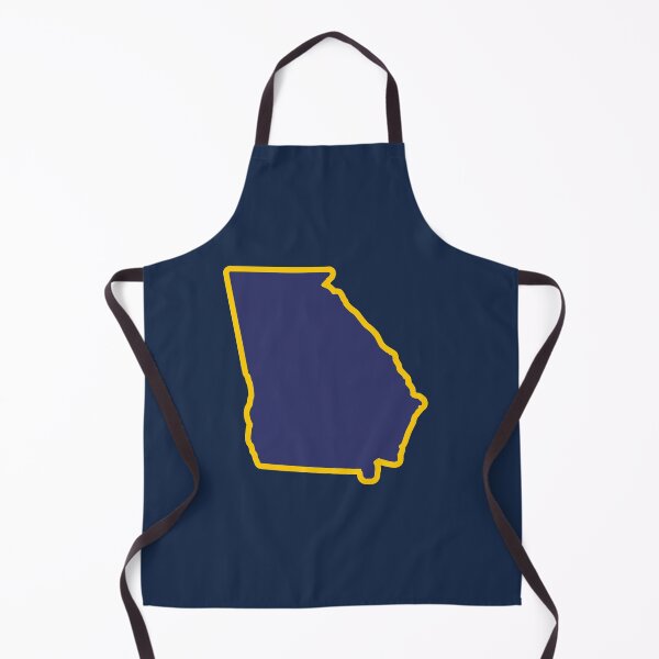 Item preview, Georgia State Outline Blue and Gold designed and sold by donwillisjrart.