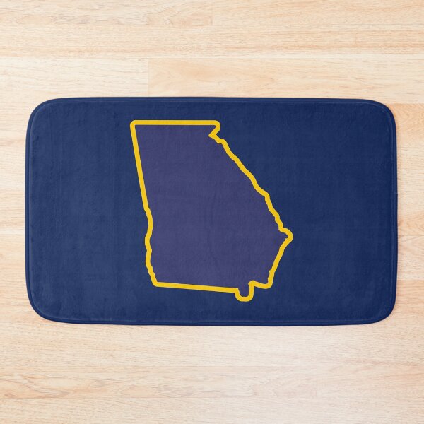 Item preview, Georgia State Outline Blue and Gold designed and sold by donwillisjrart.