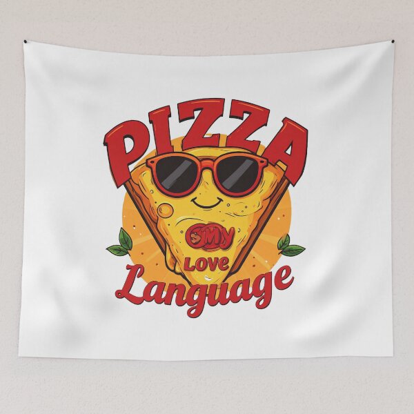 Item preview, Pizza Is My Love Language Funny Cool Pizza Slice Sunglasses Foodie Graphic designed and sold by HobsS.