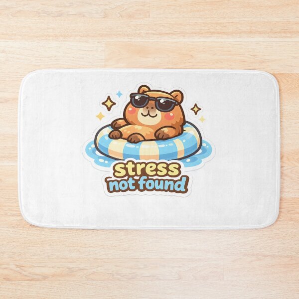 Item preview, Stress Not Found Funny Capybara Design designed and sold by Naviora.