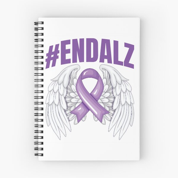 Item preview, End Alzheimer’s Purple Ribbon Angel Wings Support designed and sold by Makisarsi.