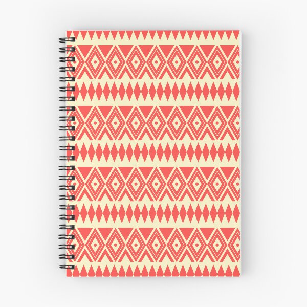 Item preview, Philippine Tribal Geometric Seamless Pattern – Red & Cream Ethnic Diamond Stripe Design designed and sold by Zaya_art.