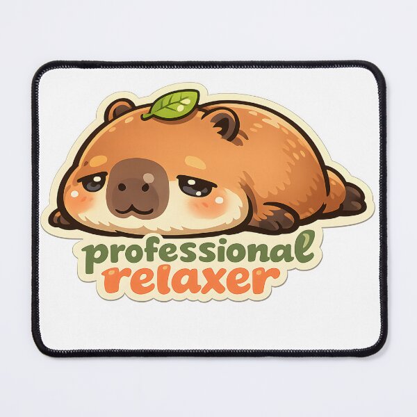 Item preview, Professional Relaxer Cute Capybara Design designed and sold by Naviora.