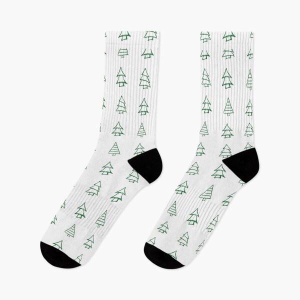 Item preview, Cute Hand-Drawn Christmas Tree Seamless Pattern – Green & White Festive Holiday Design designed and sold by Zaya_art.