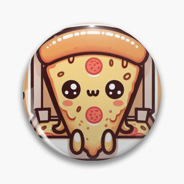 Item preview, Kawaii Pizza Party Pattern – Cute Cartoon Food Seamless Design designed and sold by Saucebyte.
