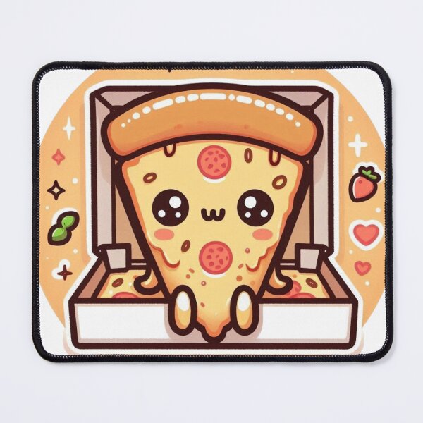Item preview, Kawaii Pizza Party Pattern – Cute Cartoon Food Seamless Design designed and sold by Saucebyte.