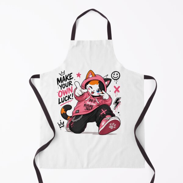 Item preview, Make Your Own Luck Cat — Kawaii Do It For Your Future Self Streetwear Cat Anime Graffiti Design designed and sold by PuffyInk.