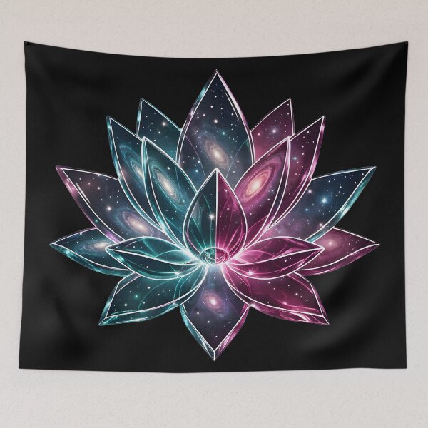 Item preview, Stellar Lotus: Cosmic Mirror Petals designed and sold by BGM by AI.