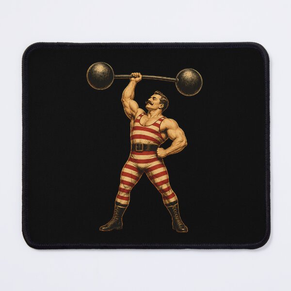 Item preview, Circus Strongman designed and sold by Funny Vintage Stickers And T-Shirts.