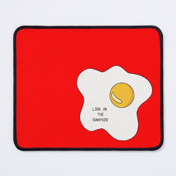 Item preview, Look on the Sunnyside Egg - Uplifting Funny Egg Pun - Red designed and sold by Sarah's Creations.