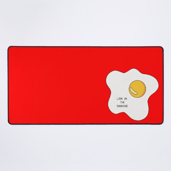 Item preview, Look on the Sunnyside Egg - Uplifting Funny Egg Pun - Red designed and sold by Sarah's Creations.