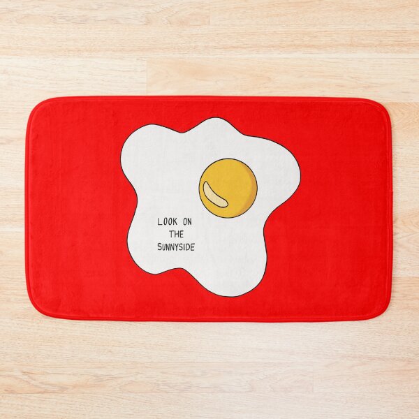 Item preview, Look on the Sunnyside Egg - Uplifting Funny Egg Pun - Red designed and sold by Sarah's Creations.