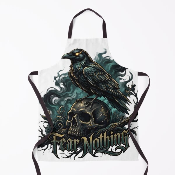 Item preview, Fear Nothing Gothic Raven Dark Art Sticker designed and sold by SurajDesigns.